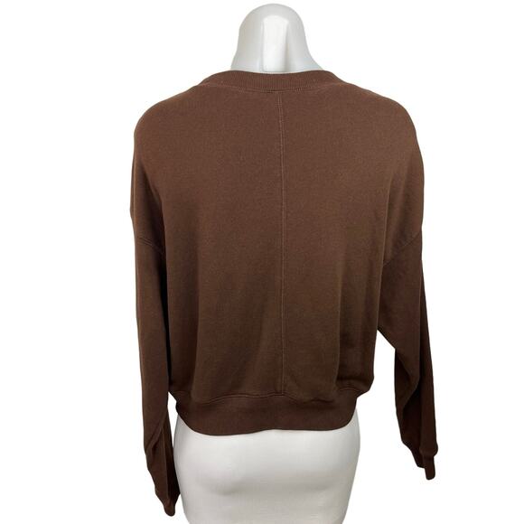 Something Navy Women's Long Sleeve Crew Neck Pullover Sweatshirt Top Size XXS - Picture 3 of 5